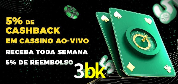 Promoções do cassino ao Vivo 3bk